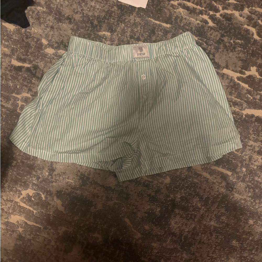 PARKE Green Striped Women's Boxer shorts